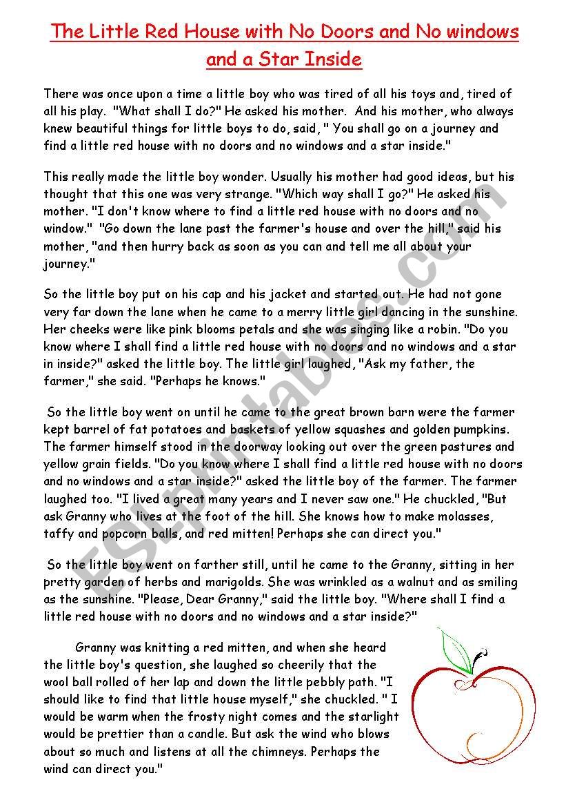 Apple story - with lesson ideas