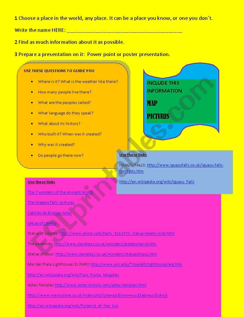 Describing Historical Sites- Simple Past