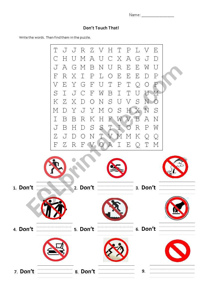 DonÂ´t do that! crossword puzzle
