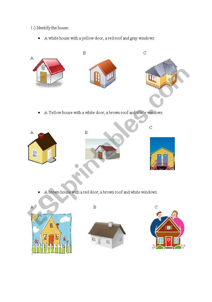 Colours worksheet