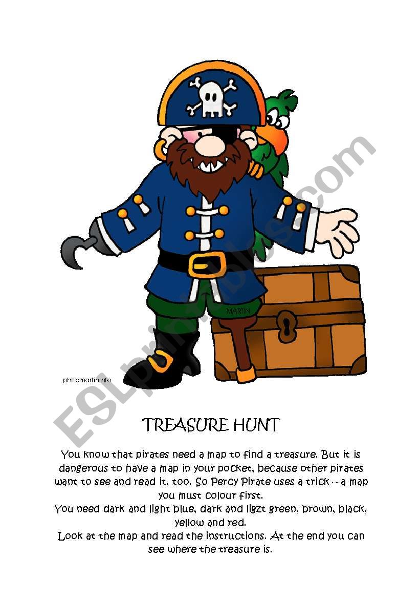 TREASUE HUNT worksheet