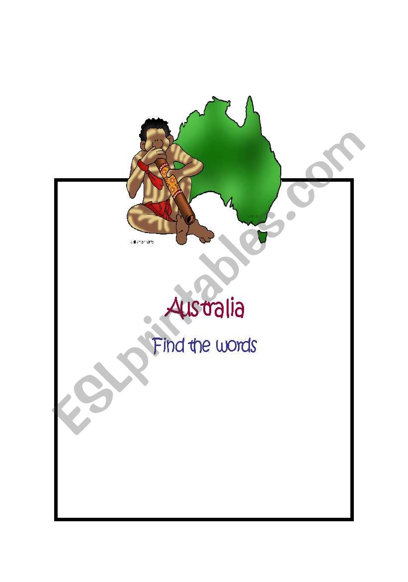 Australia worksheet