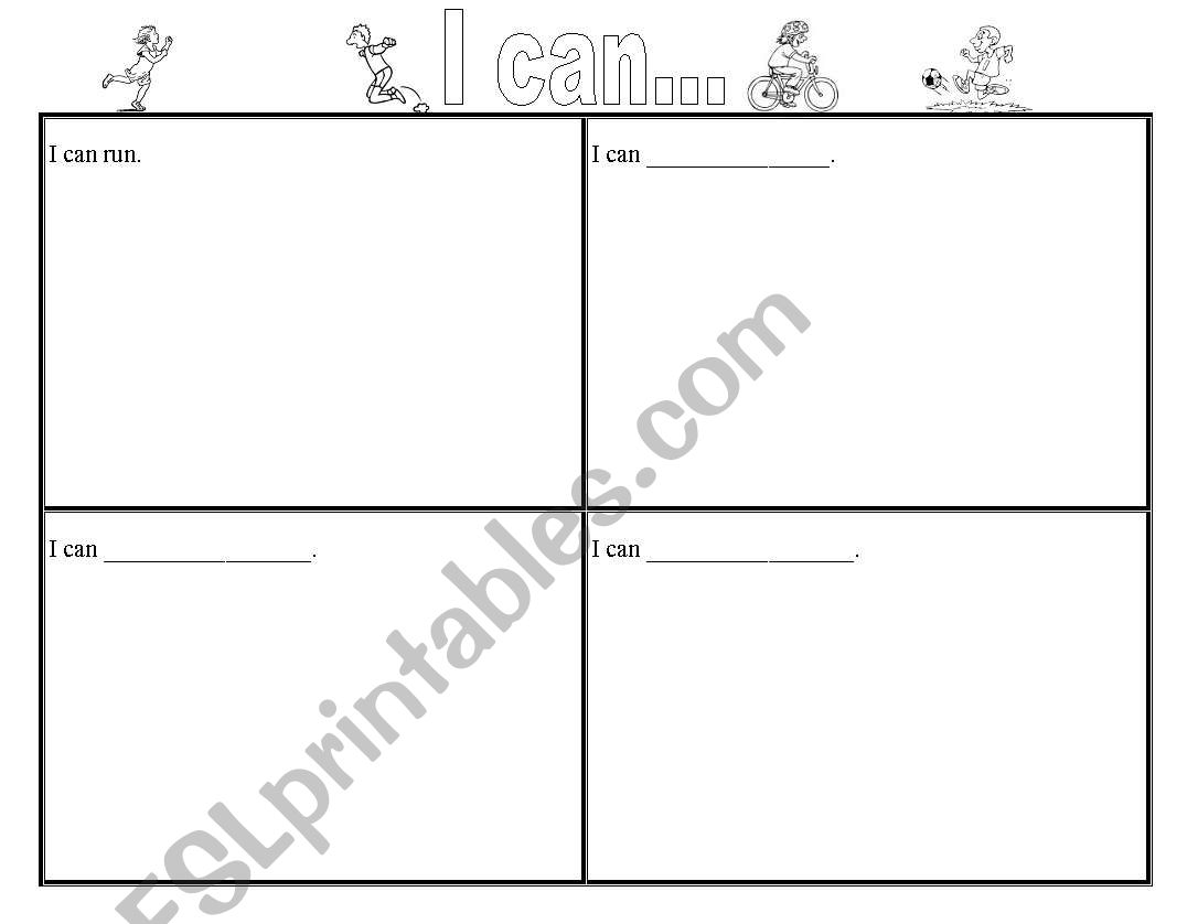 I can... worksheet