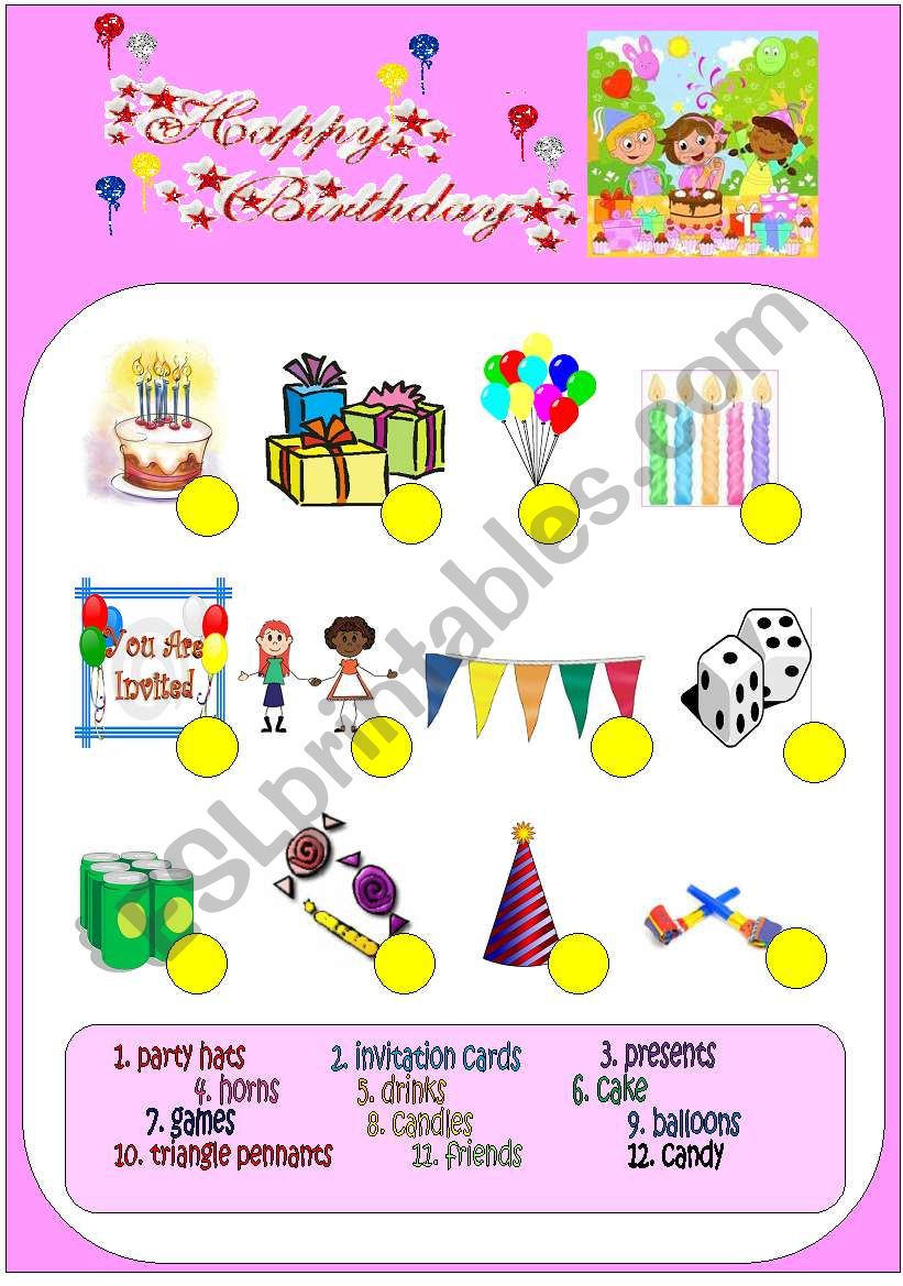 Happy Birthday! worksheet