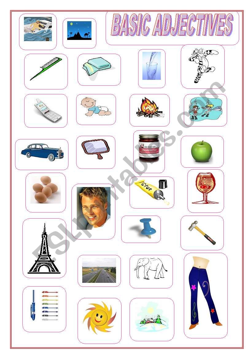 Adjectives worksheet