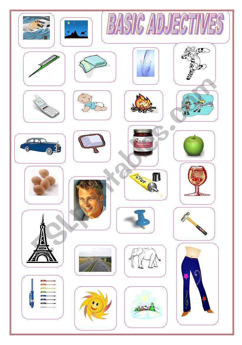 Adjectives worksheet