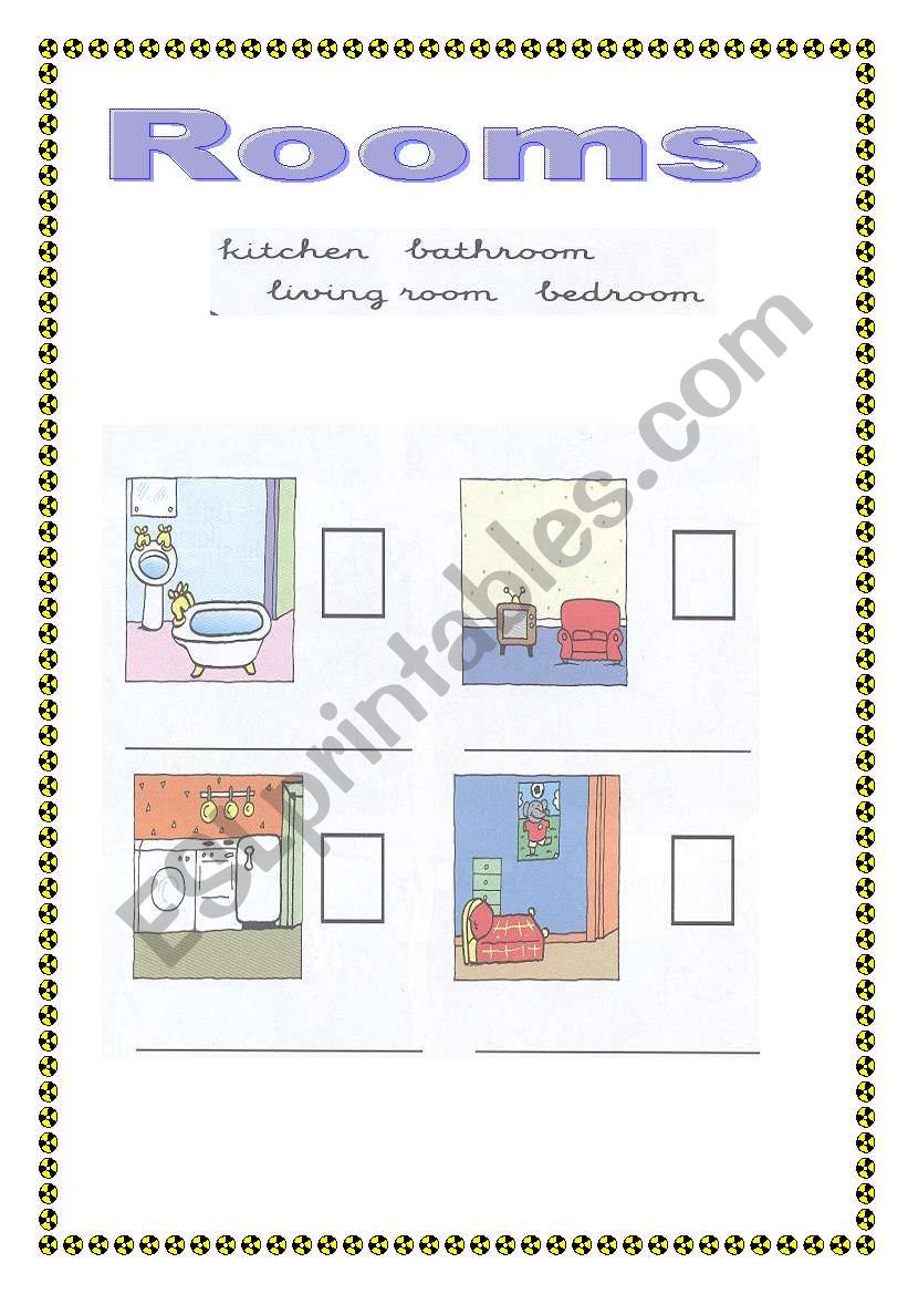 Rooms worksheet