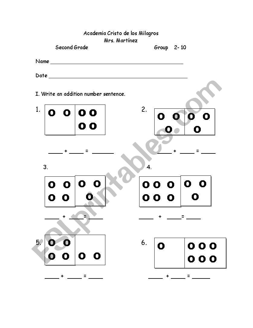 Addition and Subtraction worksheet