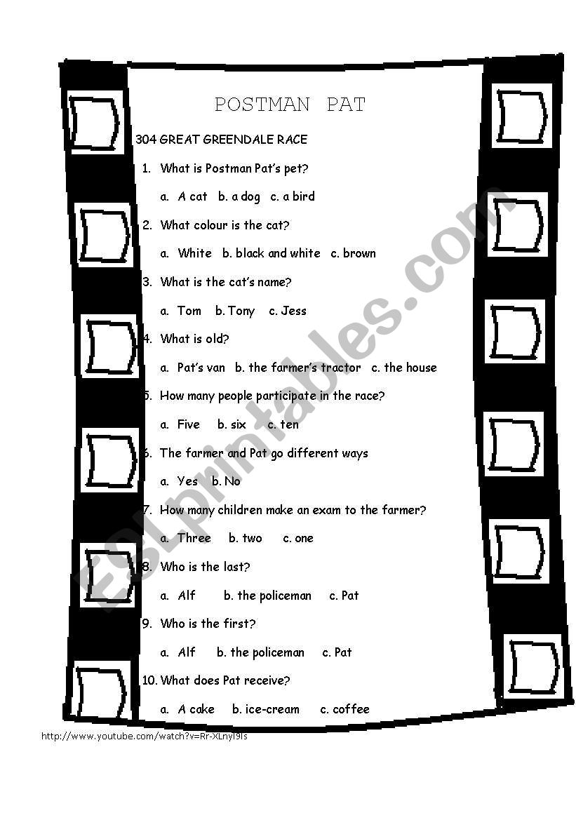 POSTMAN PAT 304 GREAT GREENDALE RACE