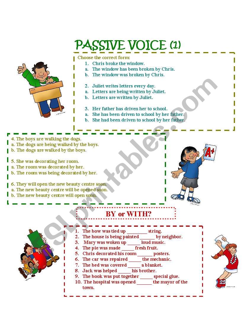 Passive Voice (1) worksheet