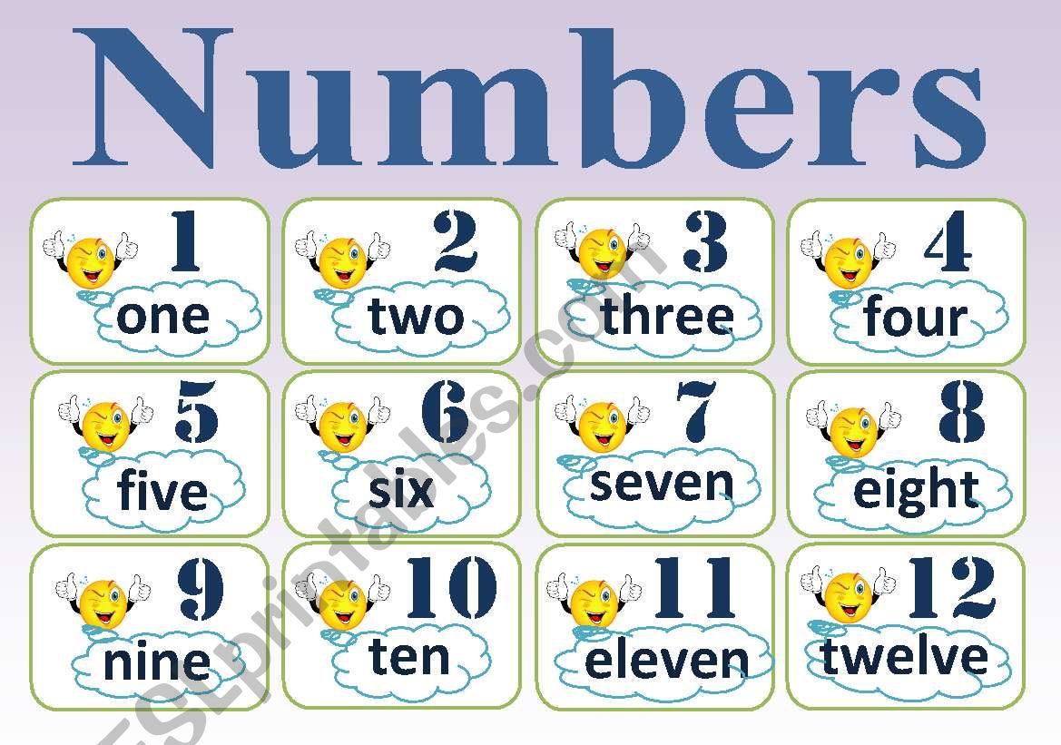 Numbers worksheet