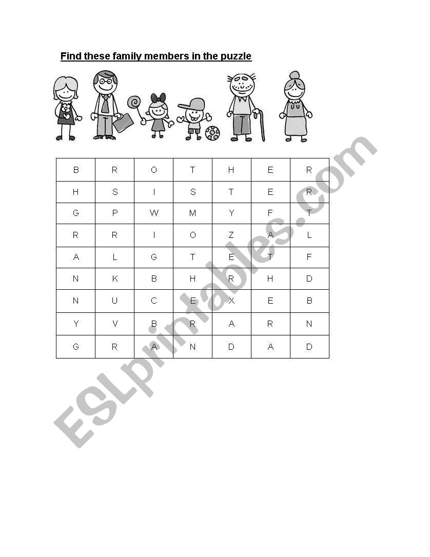 Family worksheet