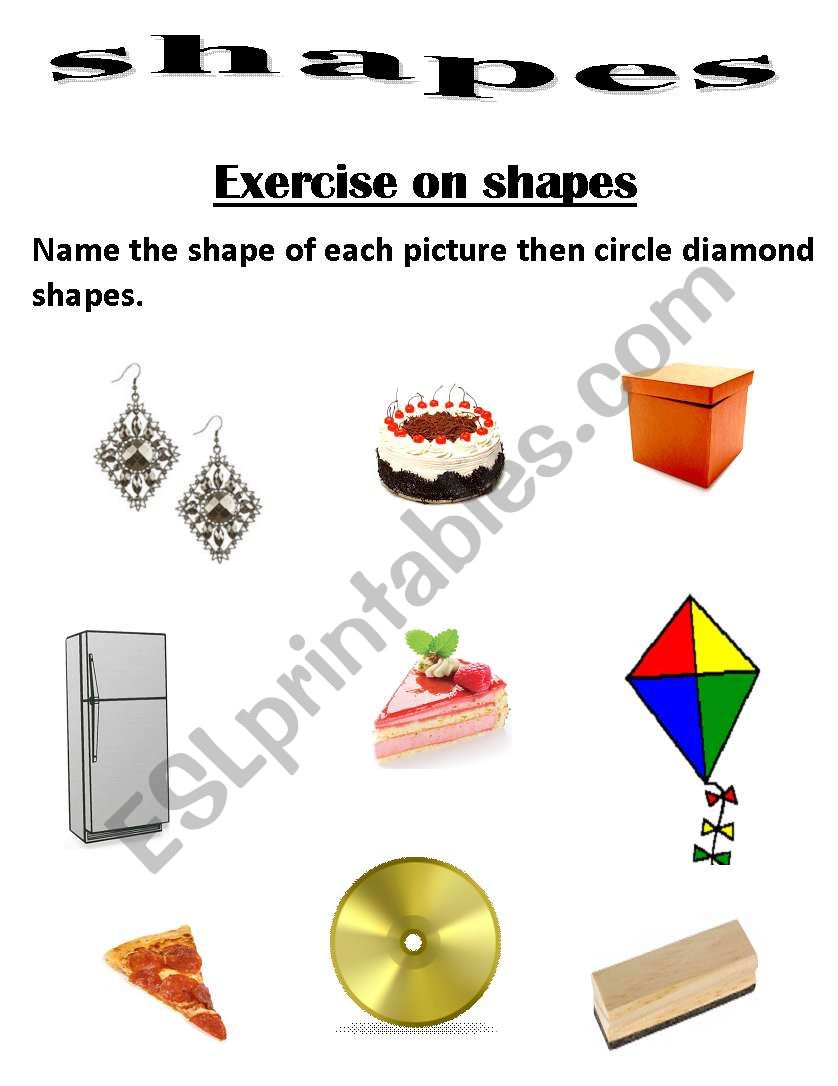 shapes worksheet