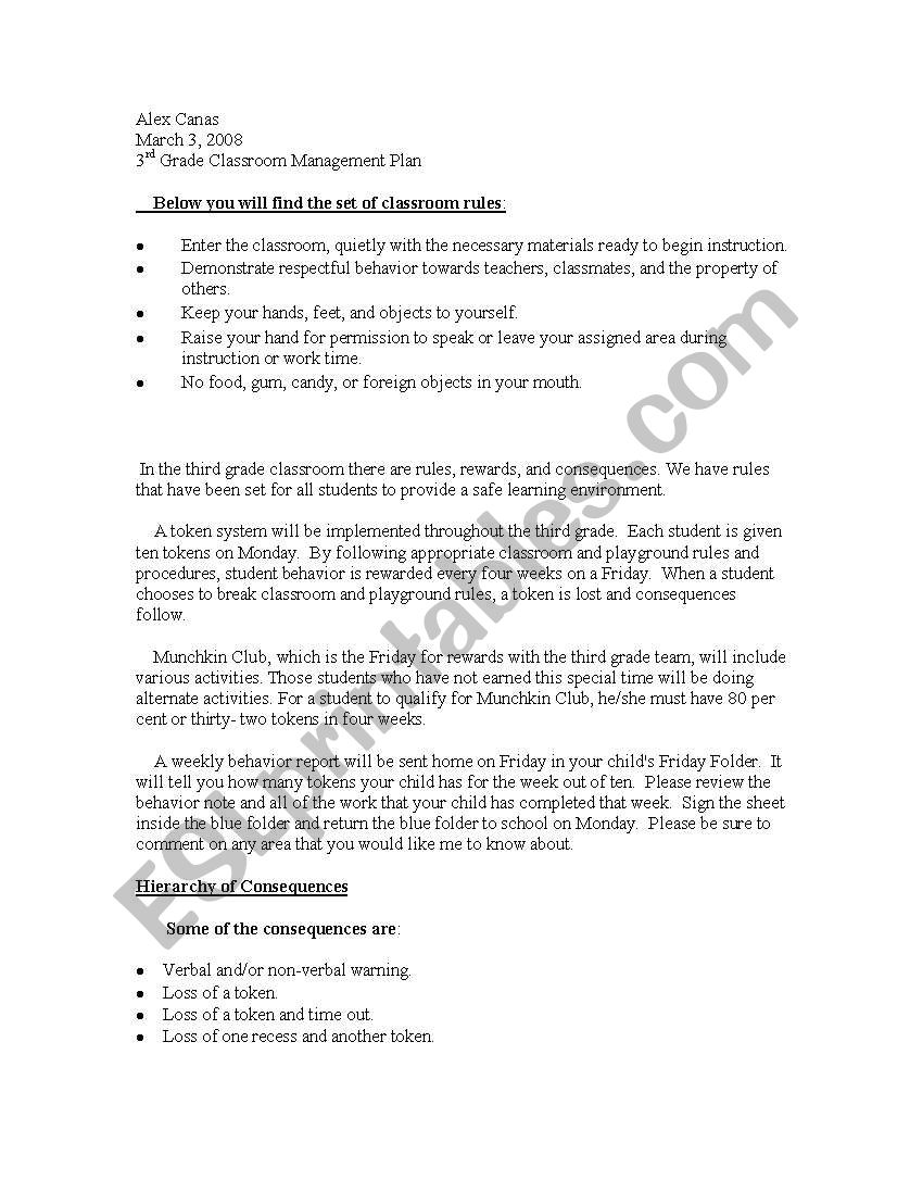 Lesson Plan worksheet