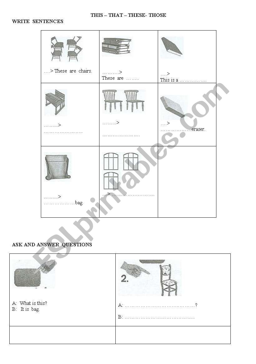 This-That-These-Those worksheet