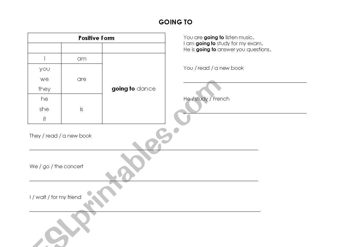 going to worksheet