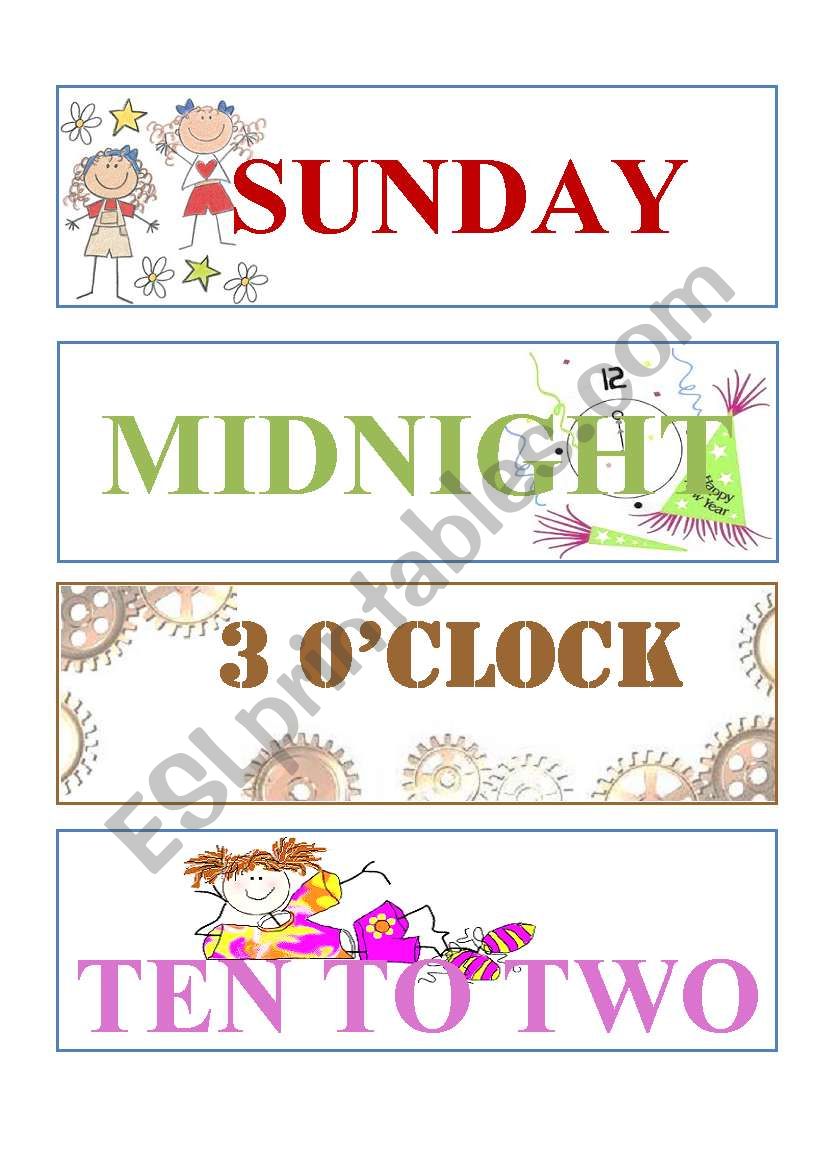 prepositions of time worksheet