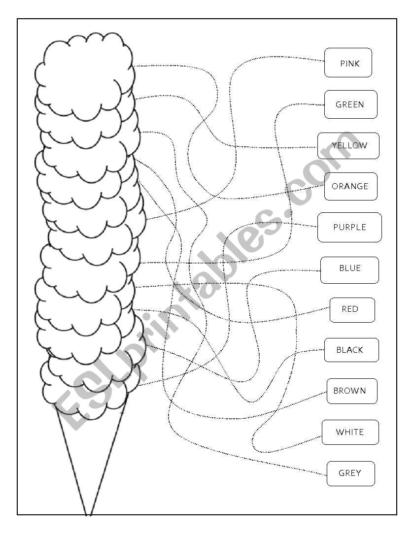 COLOURS worksheet