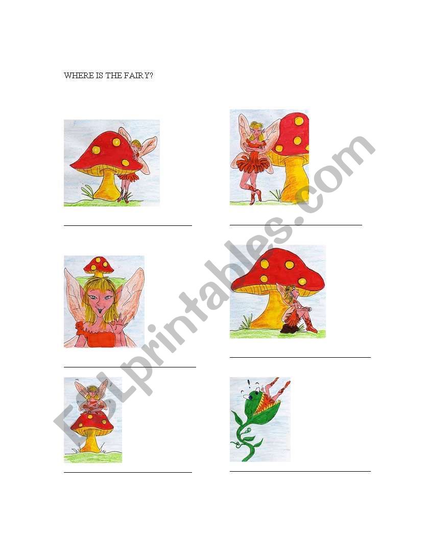 prepositions  worksheet