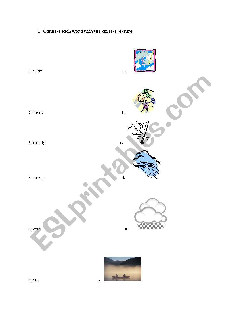weather worksheet