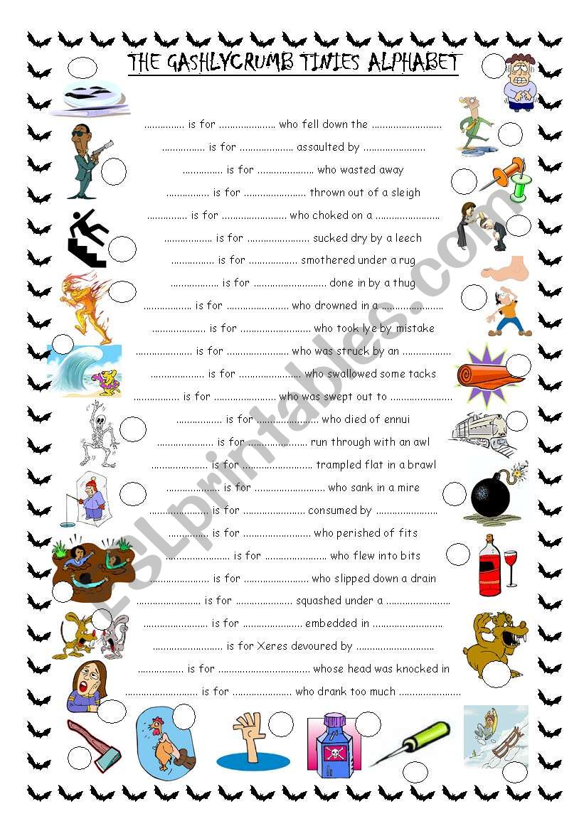 The GashlyCrumb Tinies Alphabet