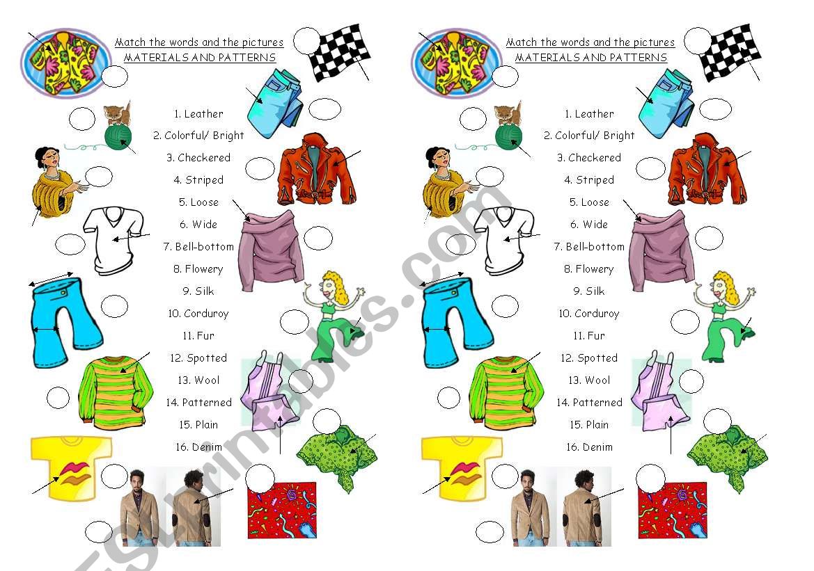 Matchmaking Materials and shapes