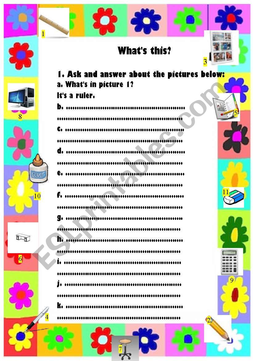 Whats this? worksheet
