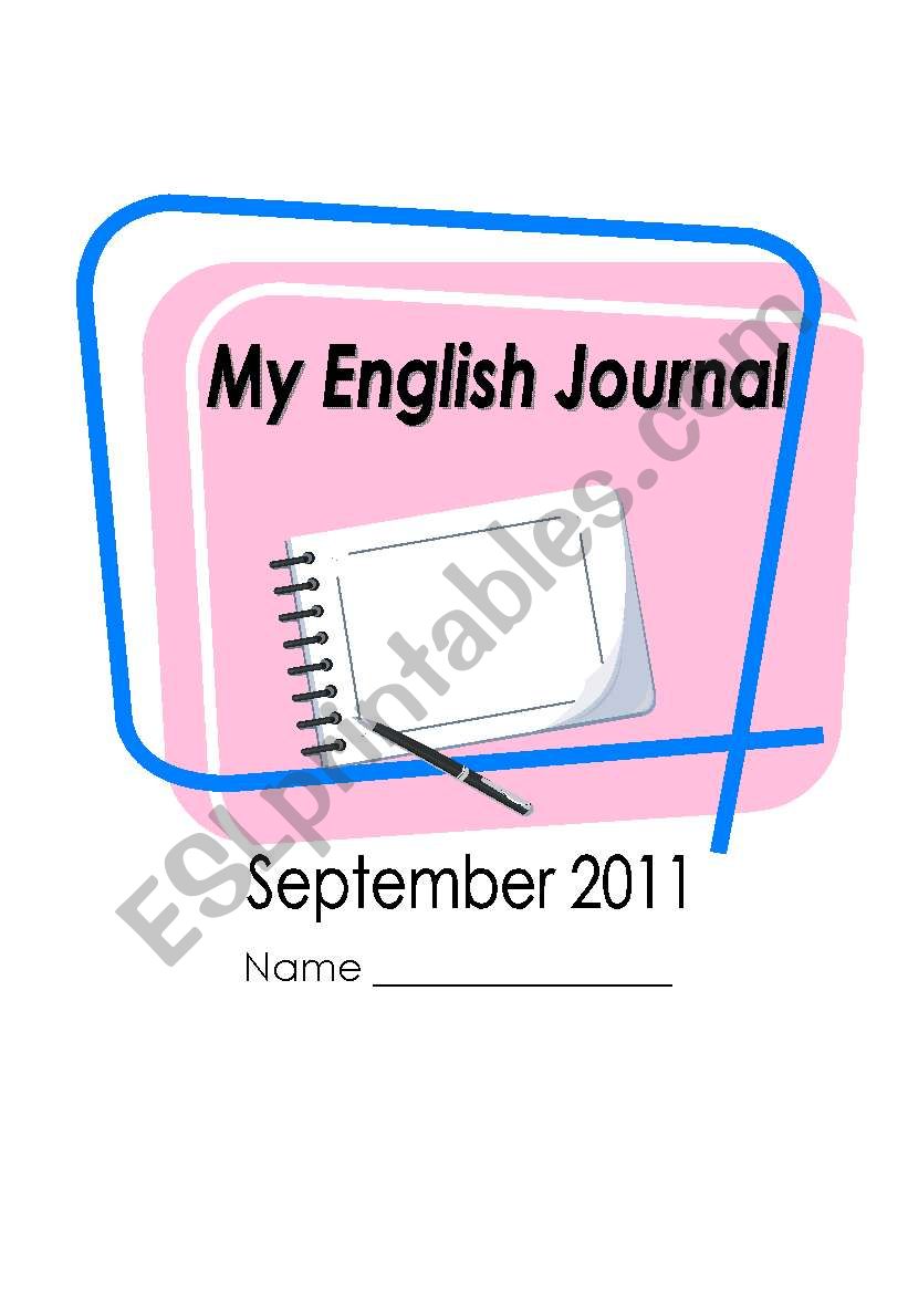 My English Journal  worksheet