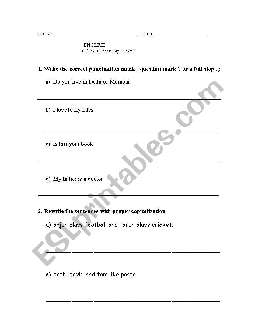 English Worksheets Naming Words And Describing Words