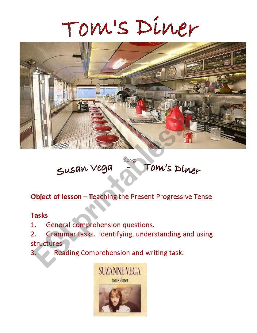 Toms Diner worksheet