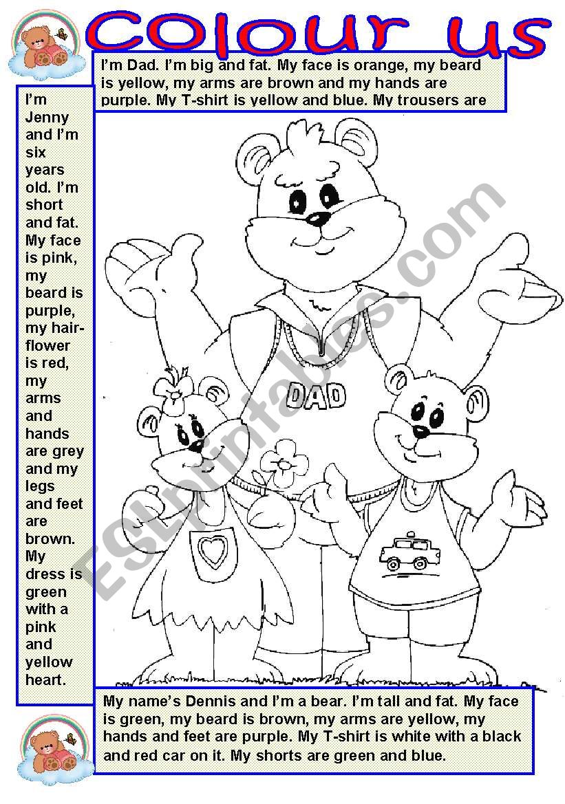 colour us worksheet