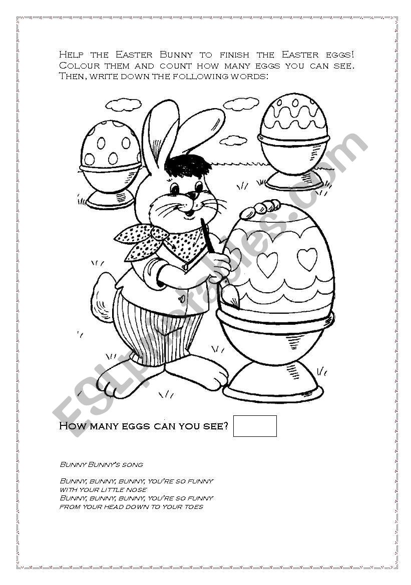 Easter  worksheet