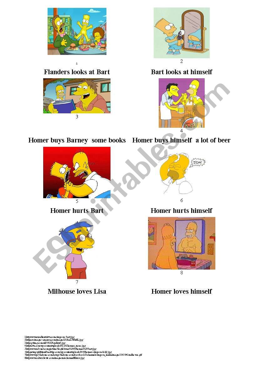 Reflexive pronouns and The Simpsons