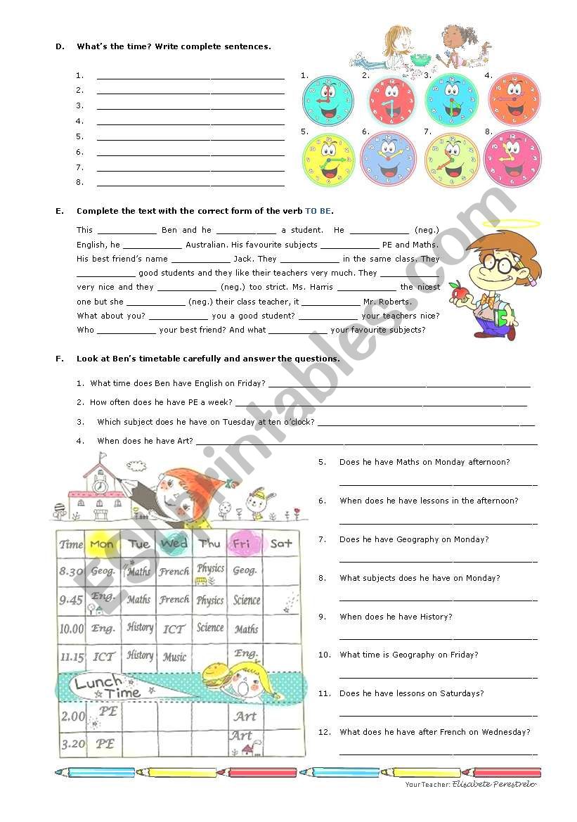 back to school_2 worksheet