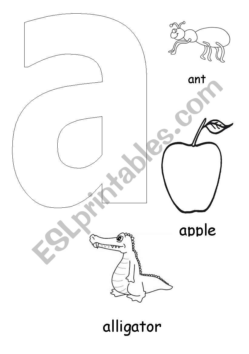 Alphabet Decorating Pages A-E (set 1 of 4)