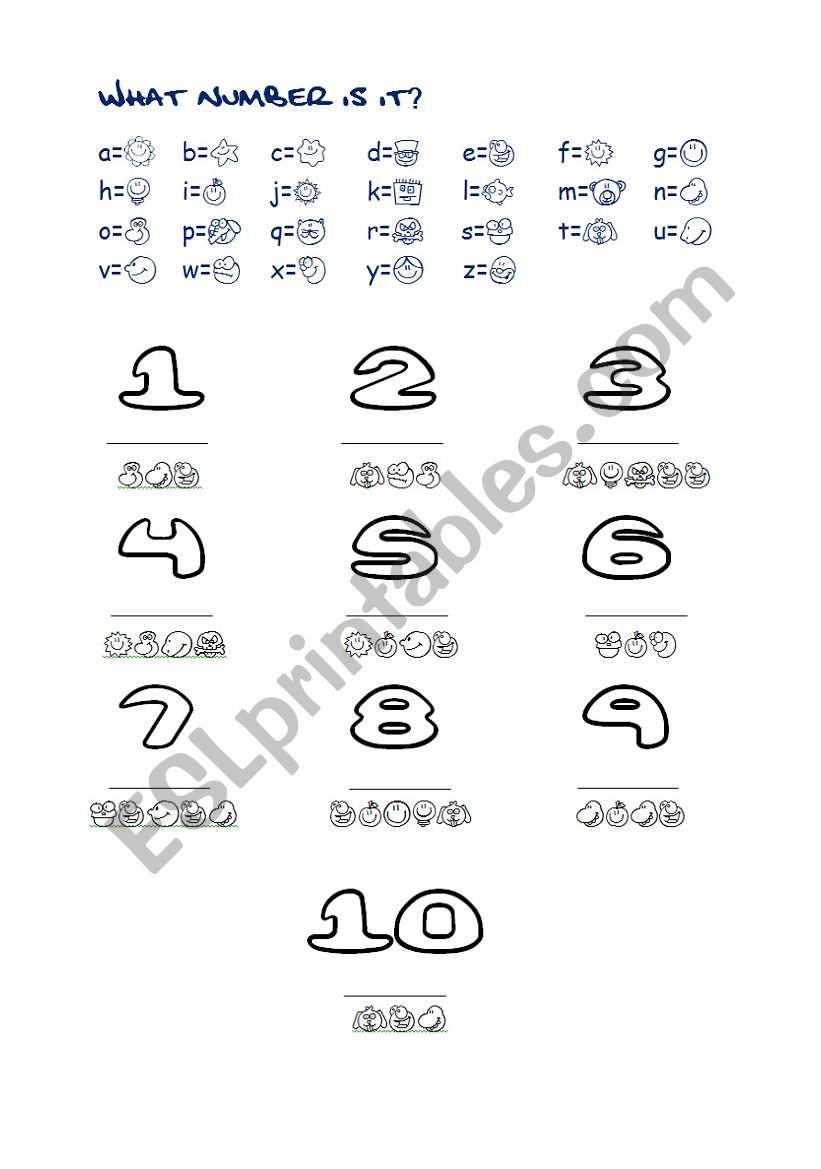 What number is it? worksheet