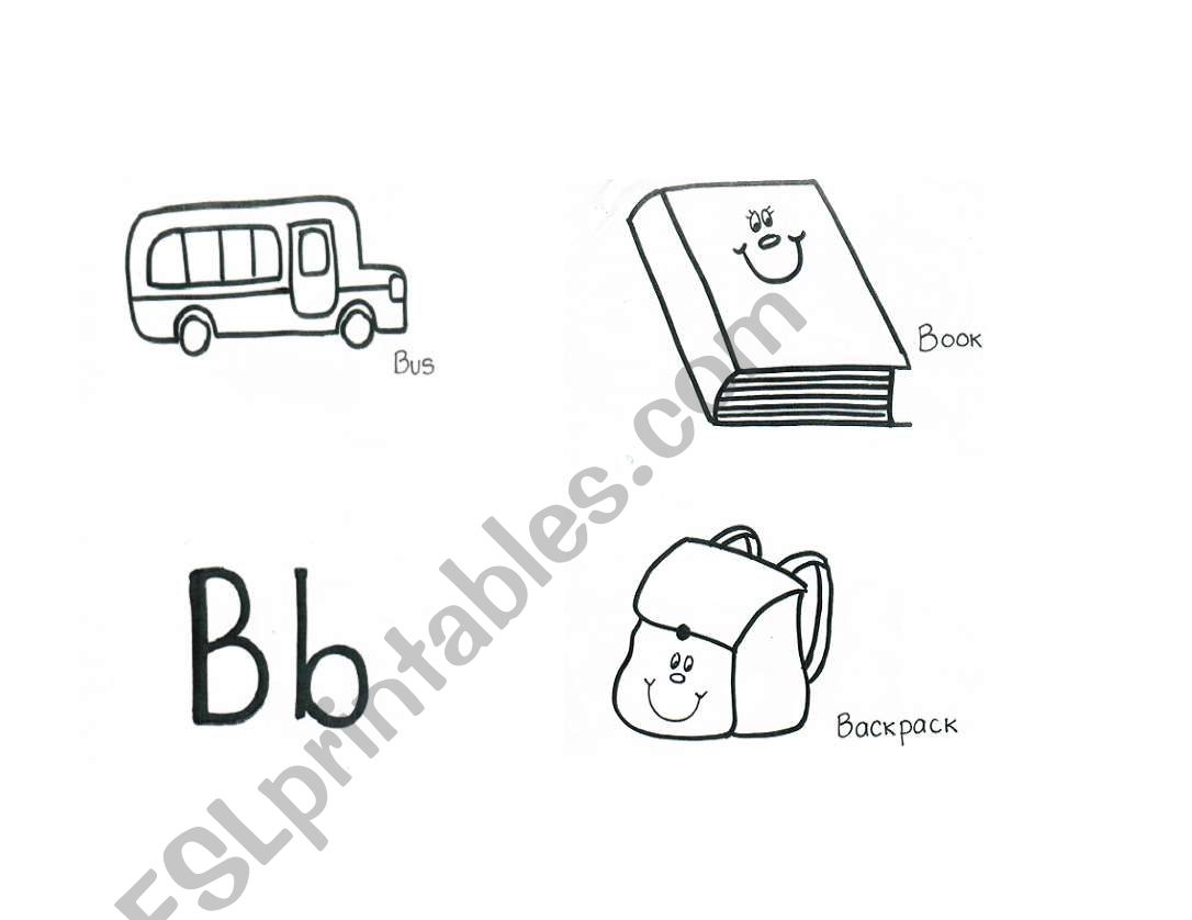 The ABCS letter B worksheet