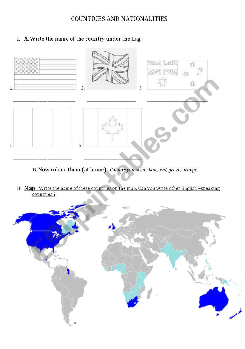 english-speaking countries and natinoalities