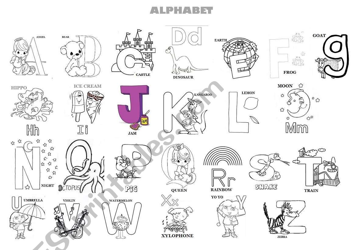 alphabet worksheet