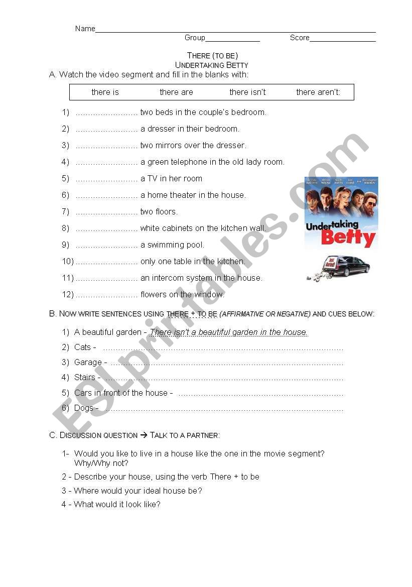 Undertaking Betty worksheet