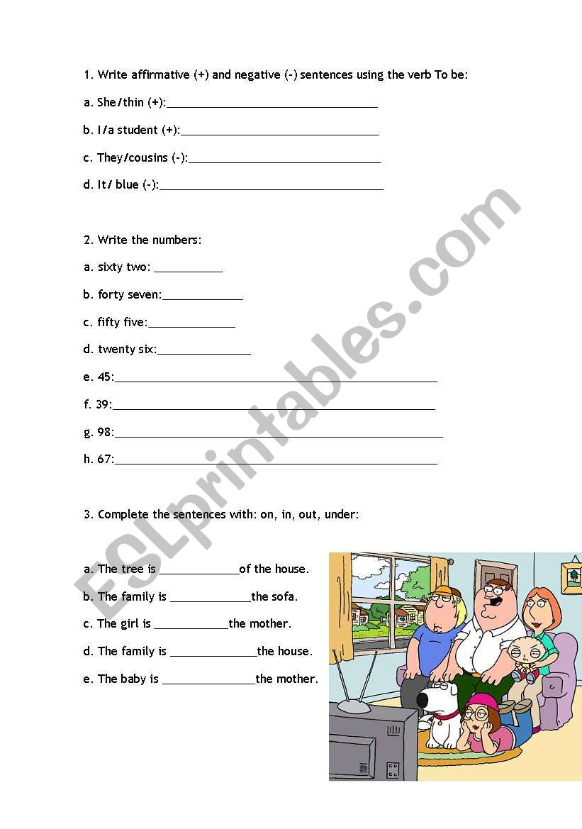 English Test worksheet