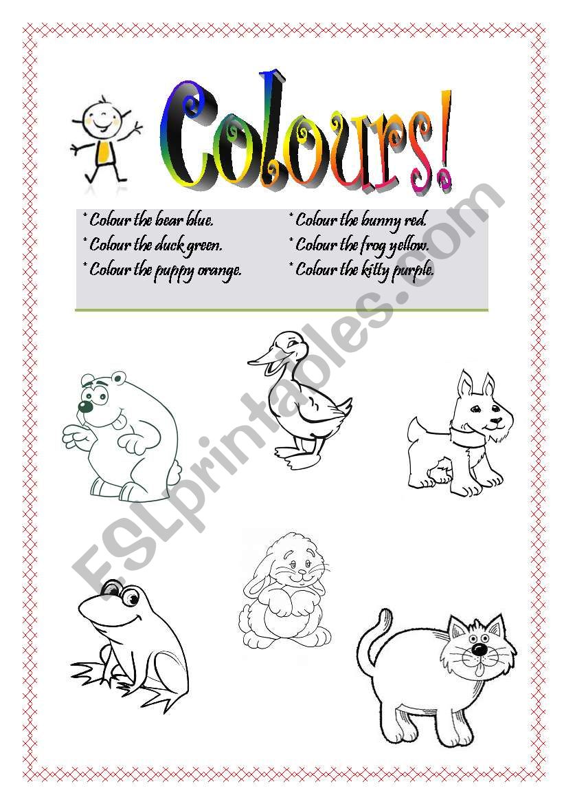 Colours! worksheet