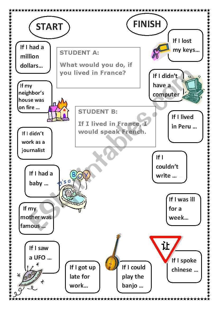 Second Consitional board game worksheet