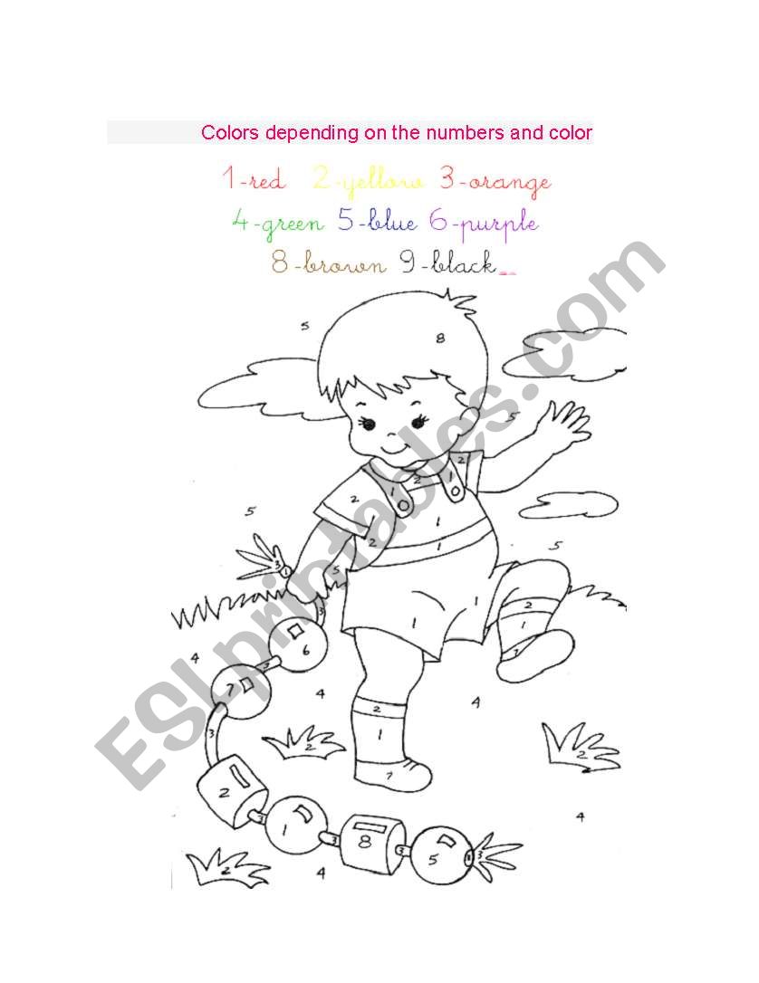 the colors worksheet