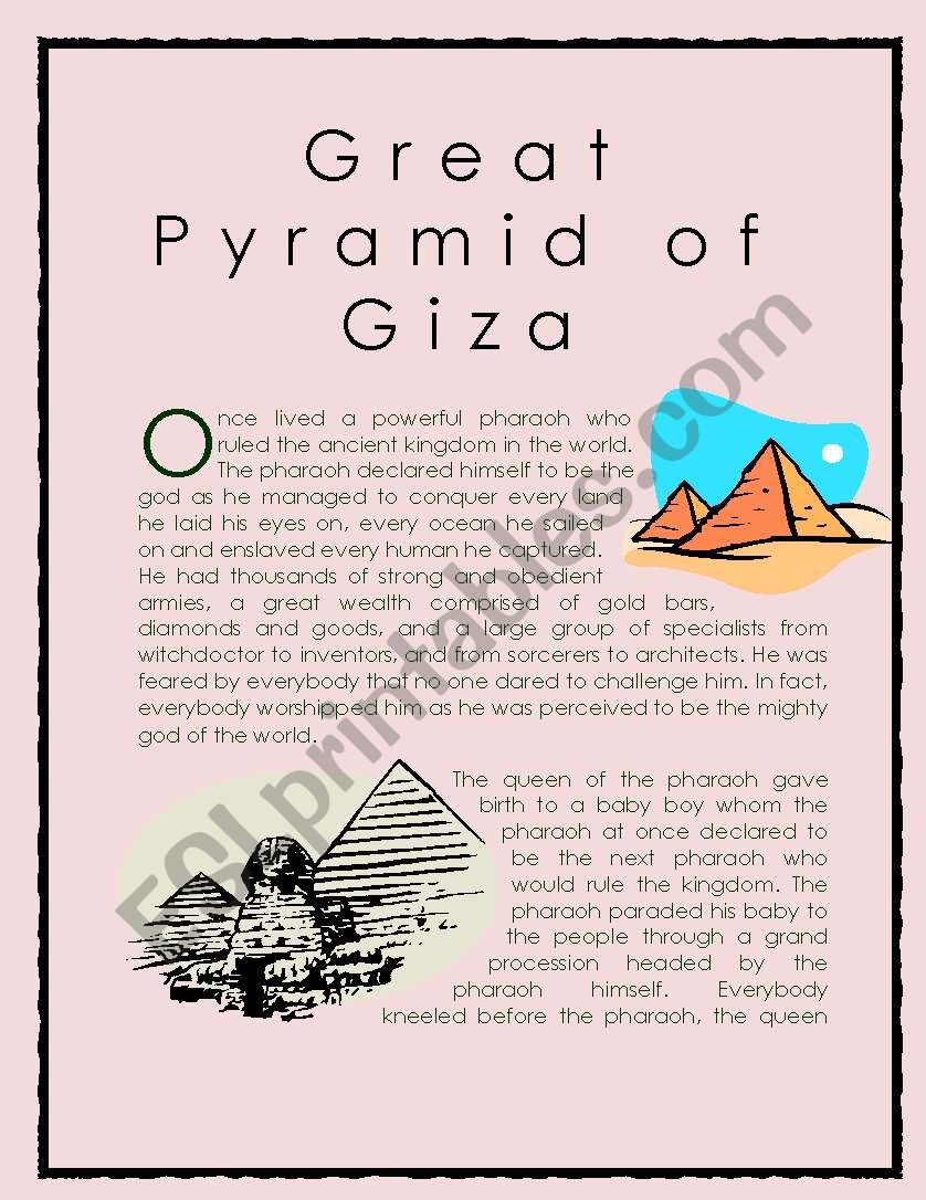 Wonder of the World Story series 1 (Great  Pyramid of Giza)