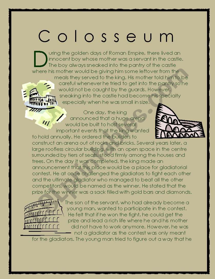 Wonder of the World Story series 4 ( Colosseum)