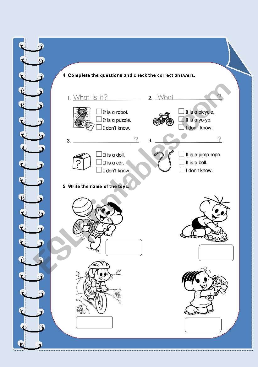 Toys - Part 2 worksheet