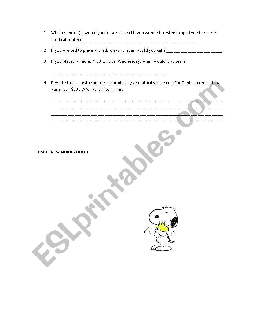 READING QUESTIONNAIRE 2 worksheet