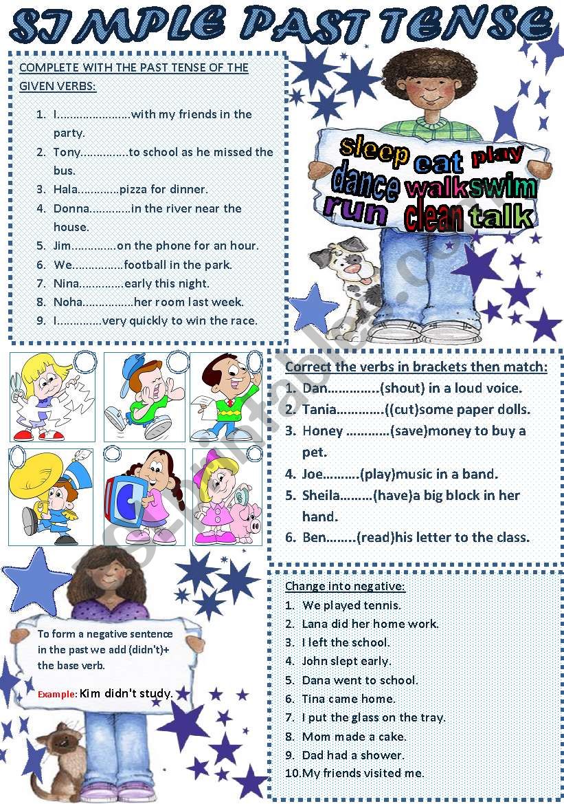 SIMPLE PAST TENSE worksheet