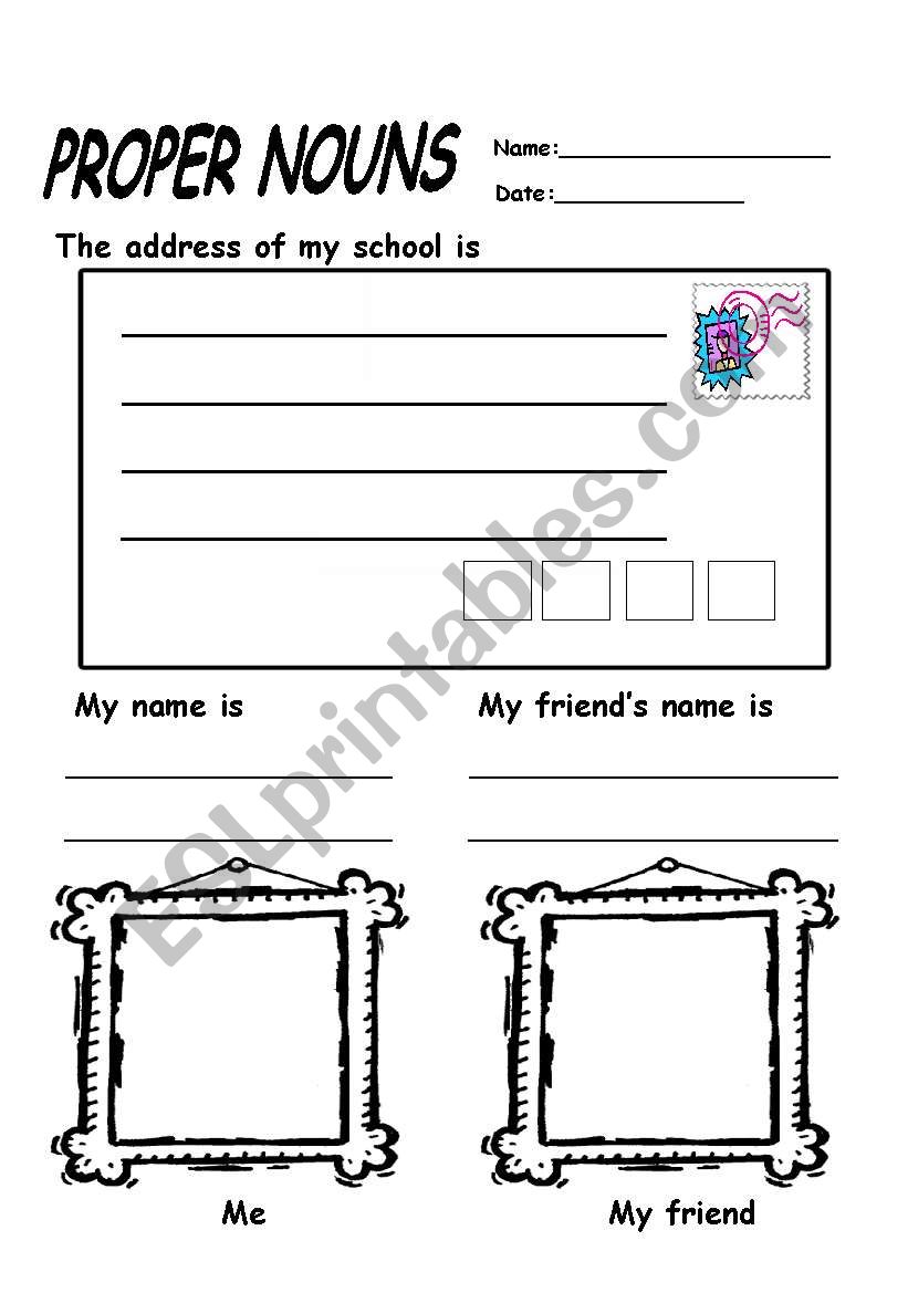 english-worksheets-proper-nouns